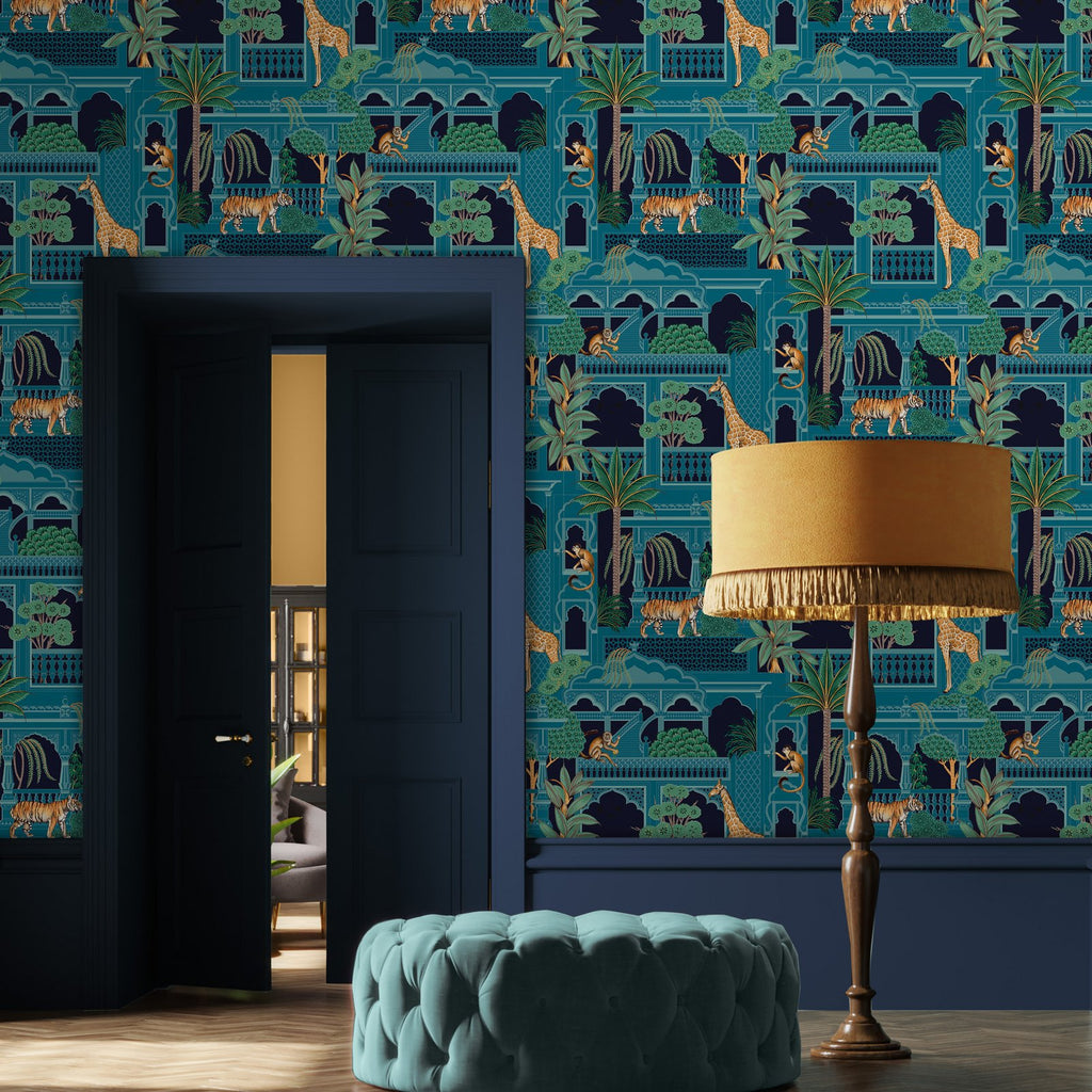 Animahal Navy Wallpaper