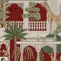 Animahal Alizarin Wallpaper