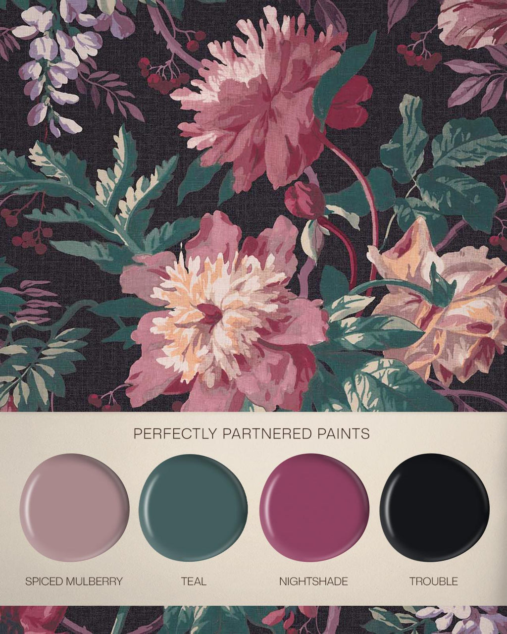 Florenzia Night Shade Bespoke Mural