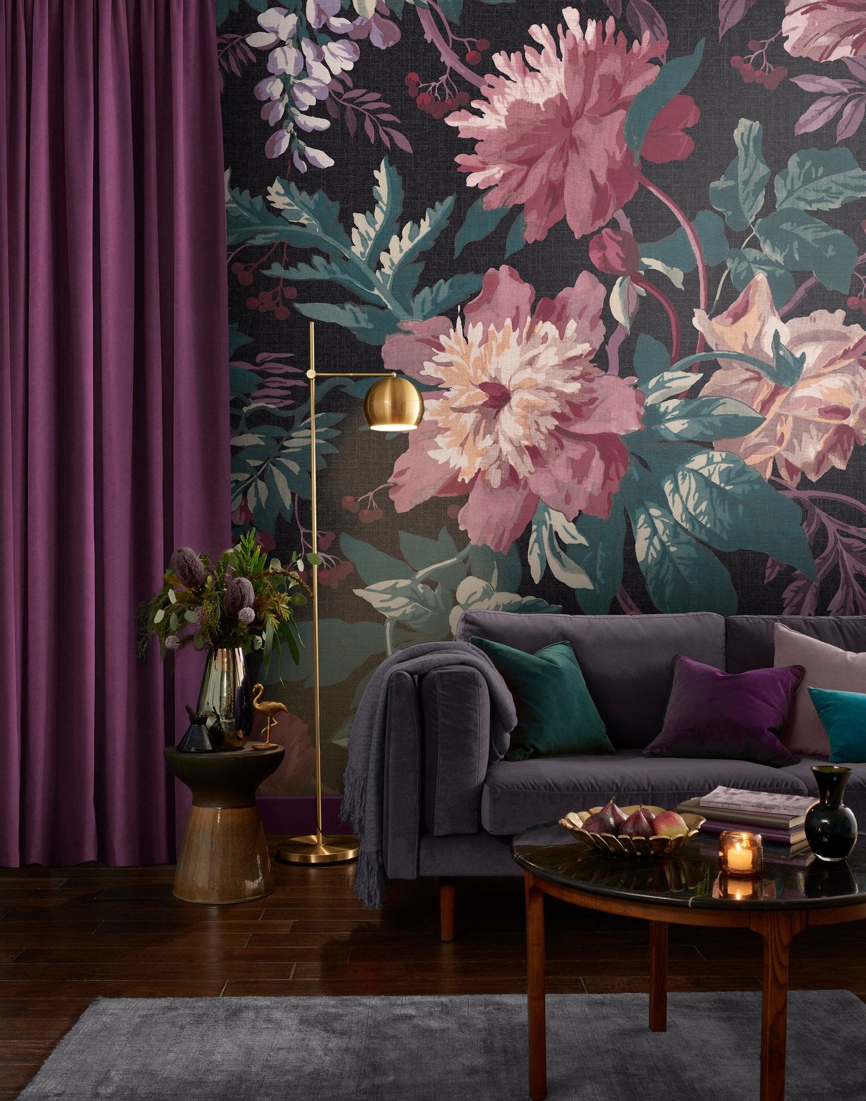 Florenzia Night Shade Bespoke Mural