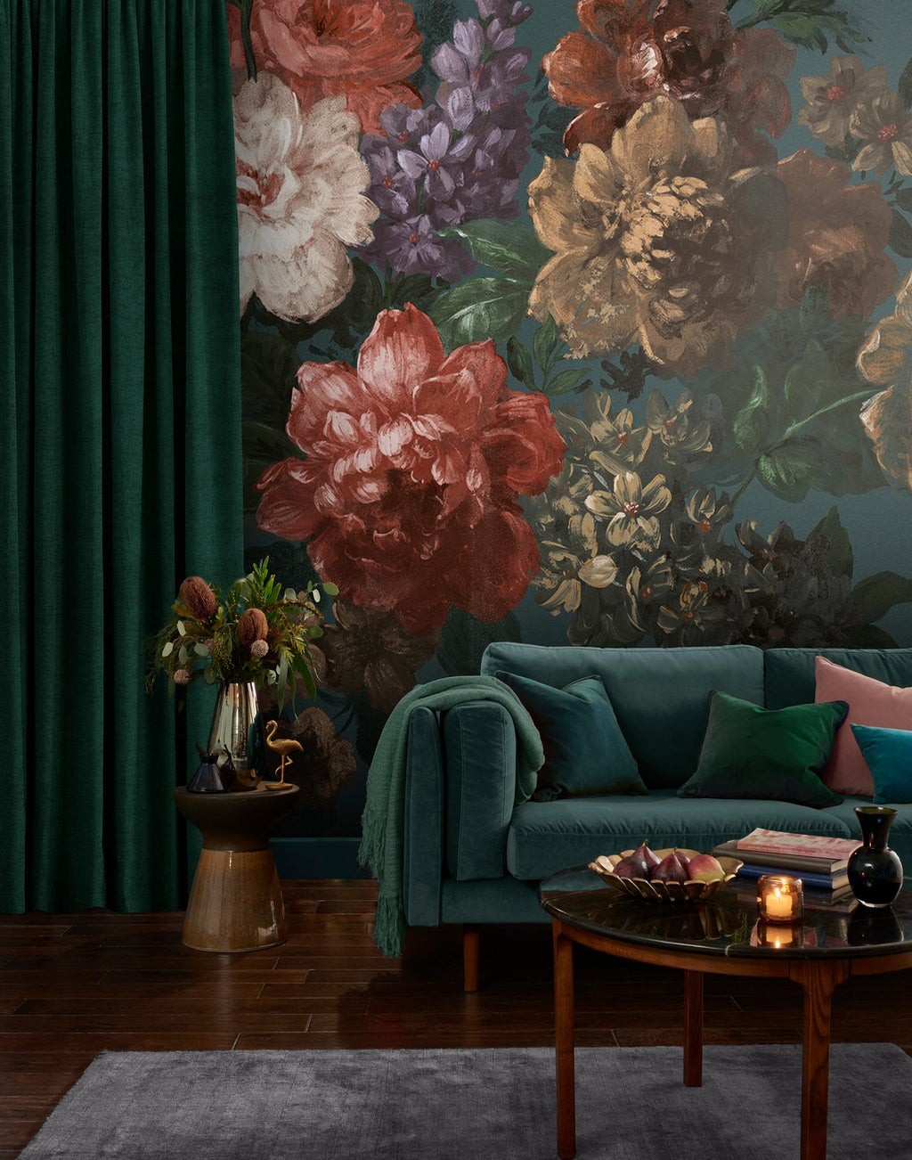 Bloem Teal Bespoke Mural