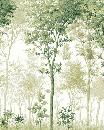 Coppice Forest Sage Bespoke Mural