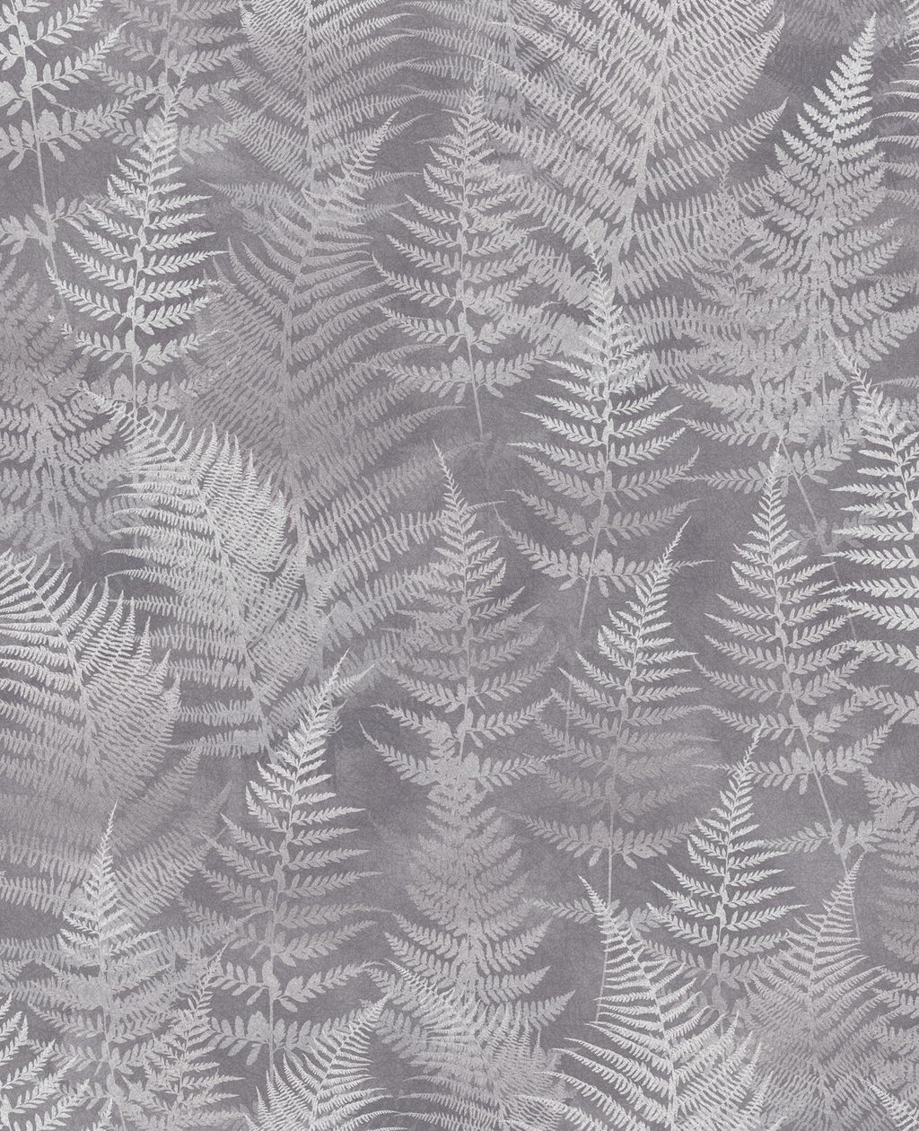 Woodland Fern Pewter Wallpaper by Clarissa Hulse