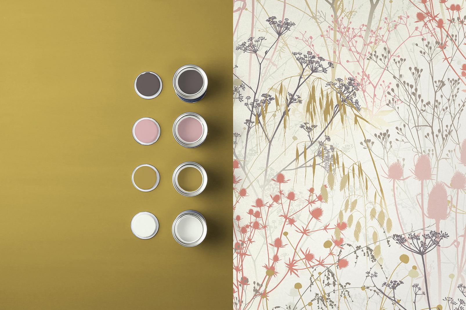 Summer Border Shell Wallpaper by Clarissa Hulse