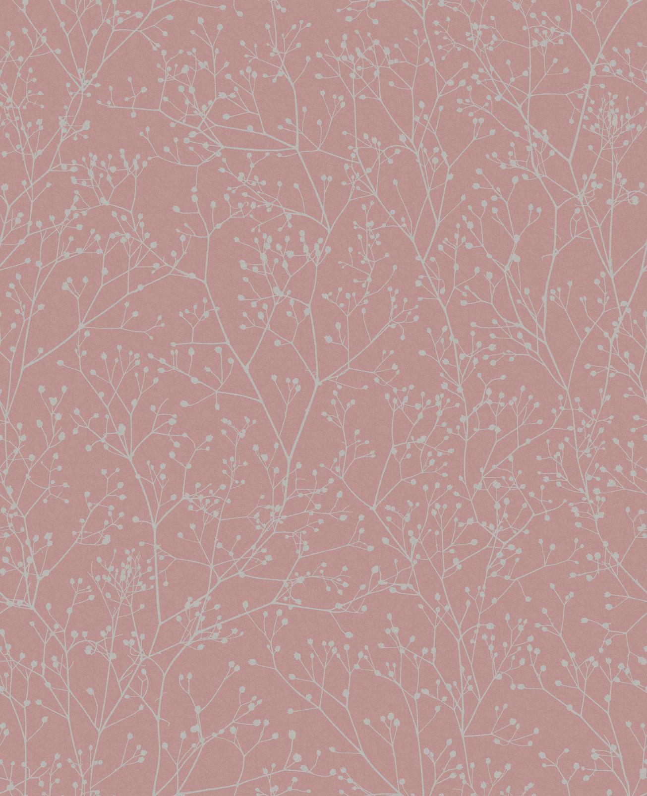 Gypsophila Shell & Rose Gold Wallpaper by Clarissa Hulse
