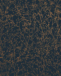 Gypsophila Midnight & Copper Wallpaper by Clarissa Hulse