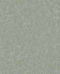 Gypsophila Spring Green & Silver Wallpaper by Clarissa Hulse