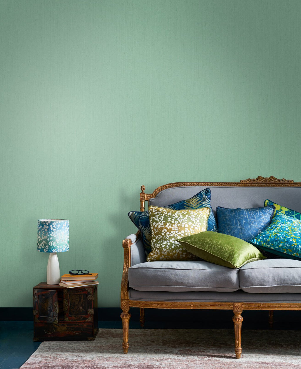 Tisbury Verdigris Wallpaper by Clarissa Hulse
