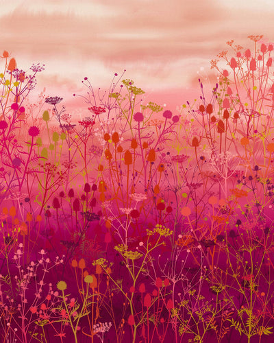 Tania's Garden Sunset Bespoke Mural by Clarissa Hulse