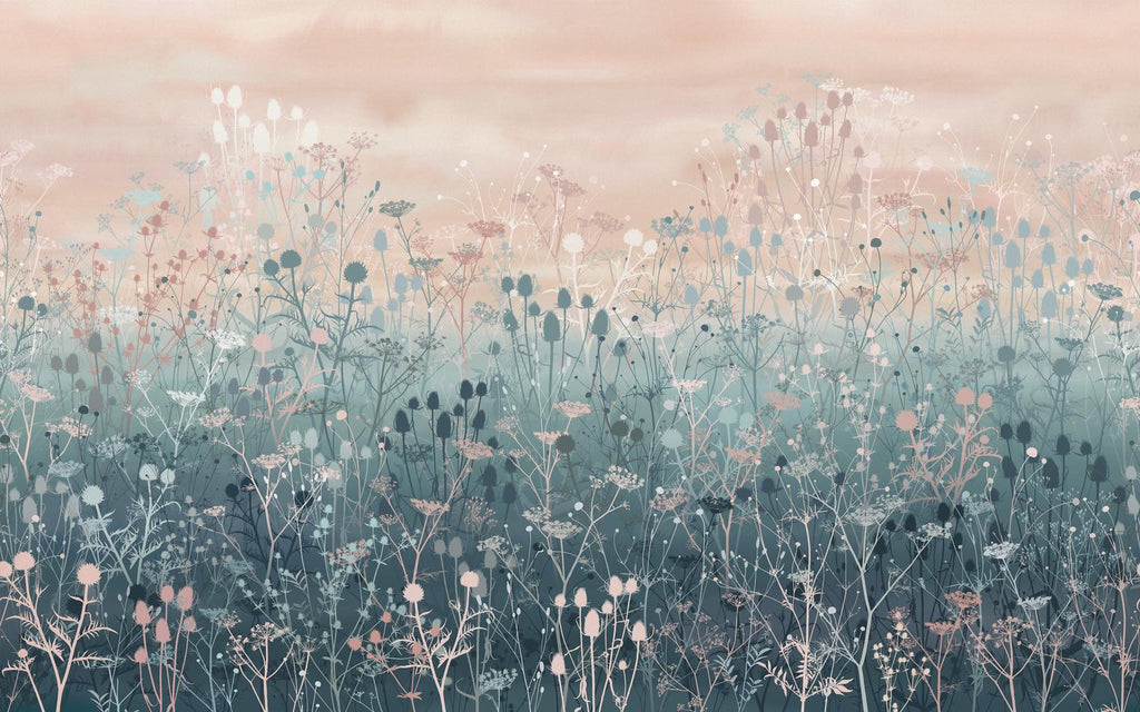 Tania's Garden Dusk Bespoke Mural by Clarissa Hulse