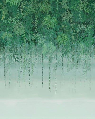 Enchanted Vale Emerald Bespoke Mural by Clarissa Hulse