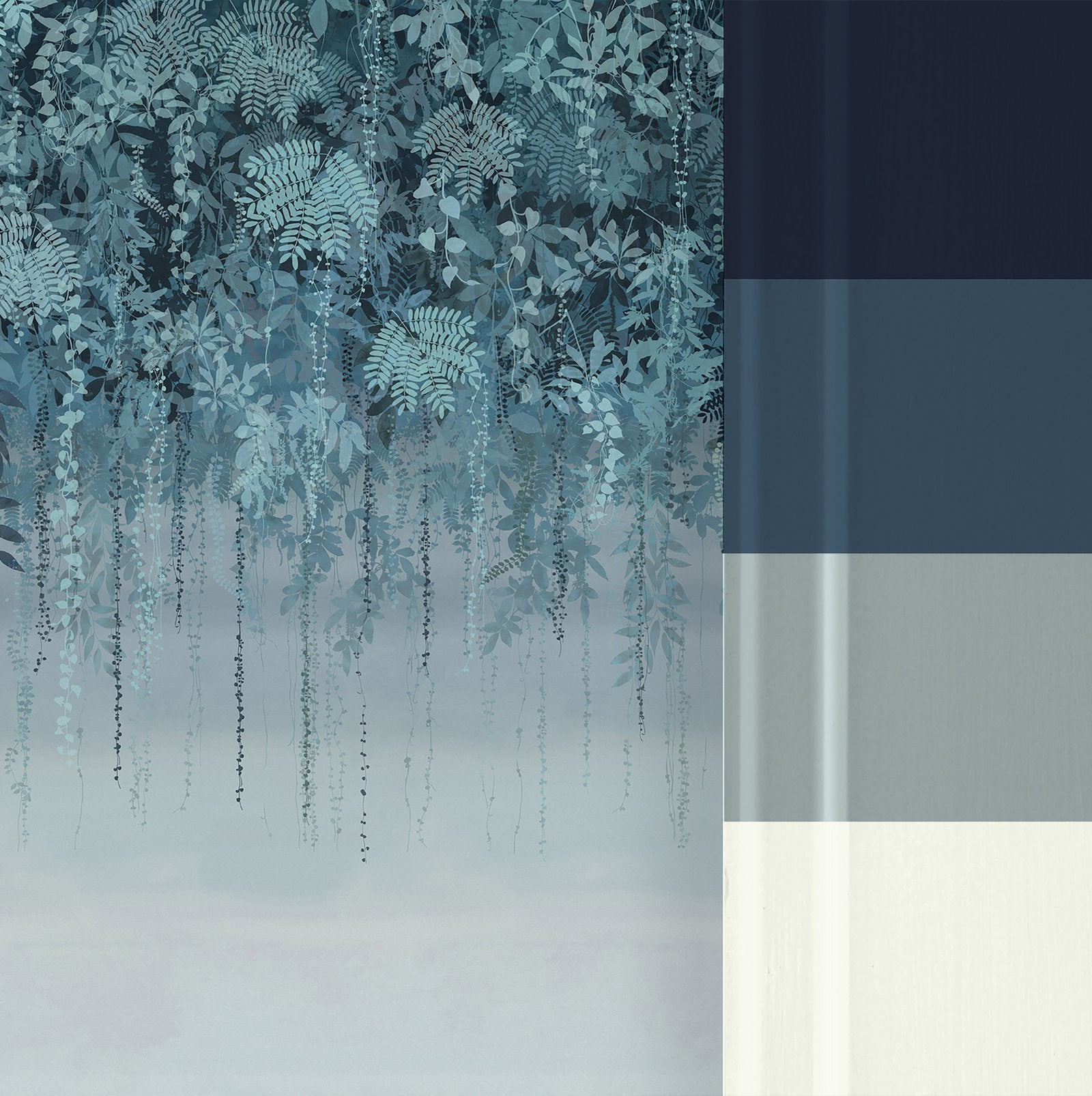 Enchanted Vale Midnight Bespoke Mural by Clarissa Hulse