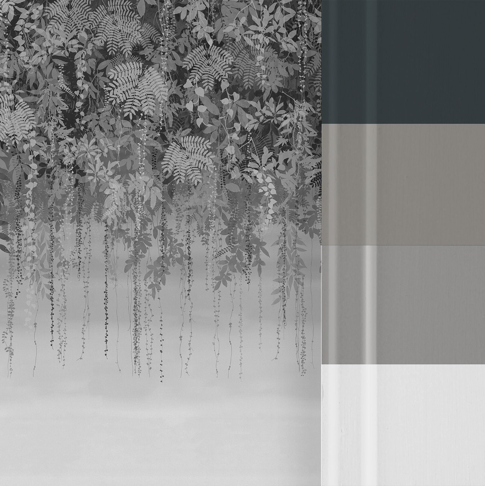 Enchanted Vale Charcoal Bespoke Mural by Clarissa Hulse