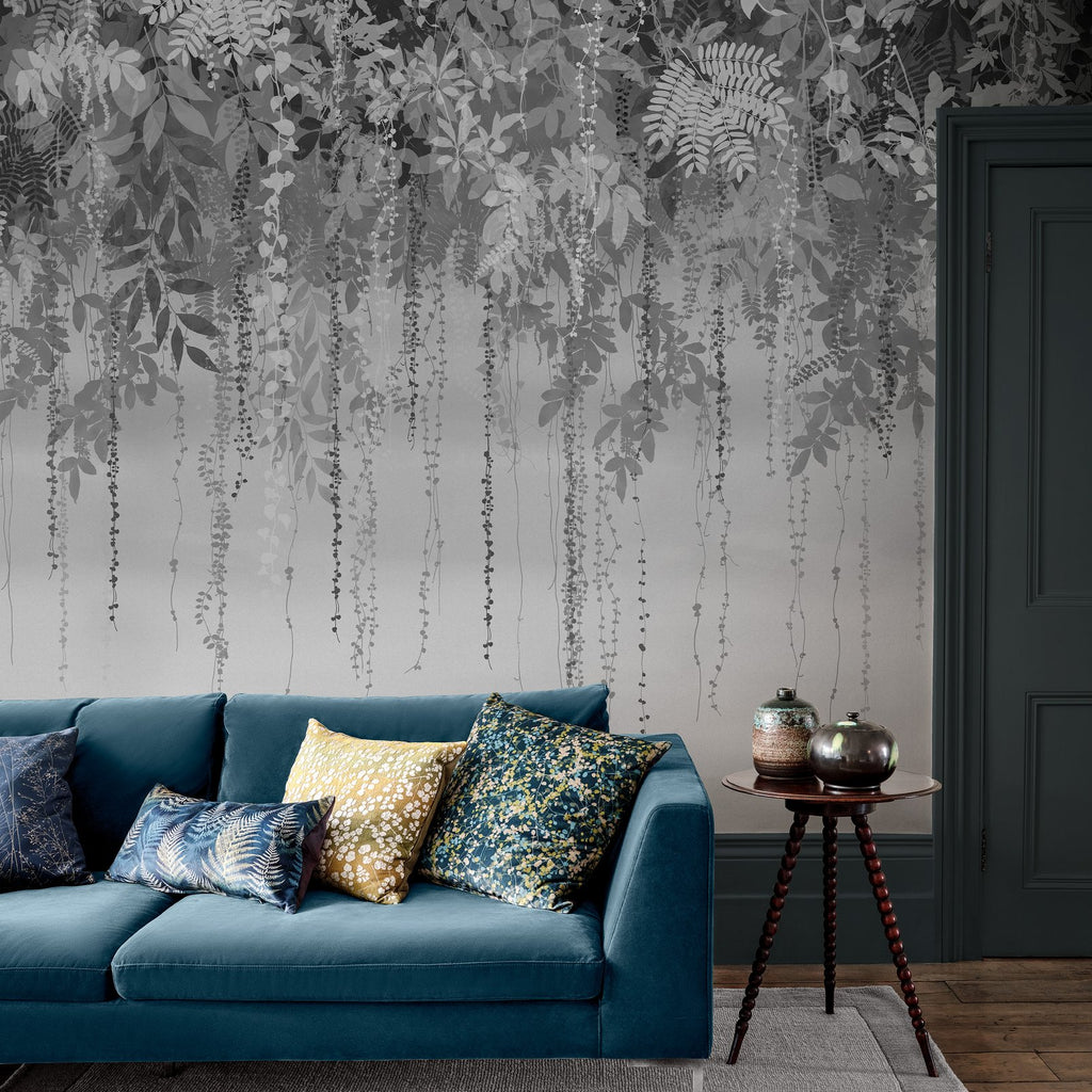 Enchanted Vale Charcoal Bespoke Mural by Clarissa Hulse