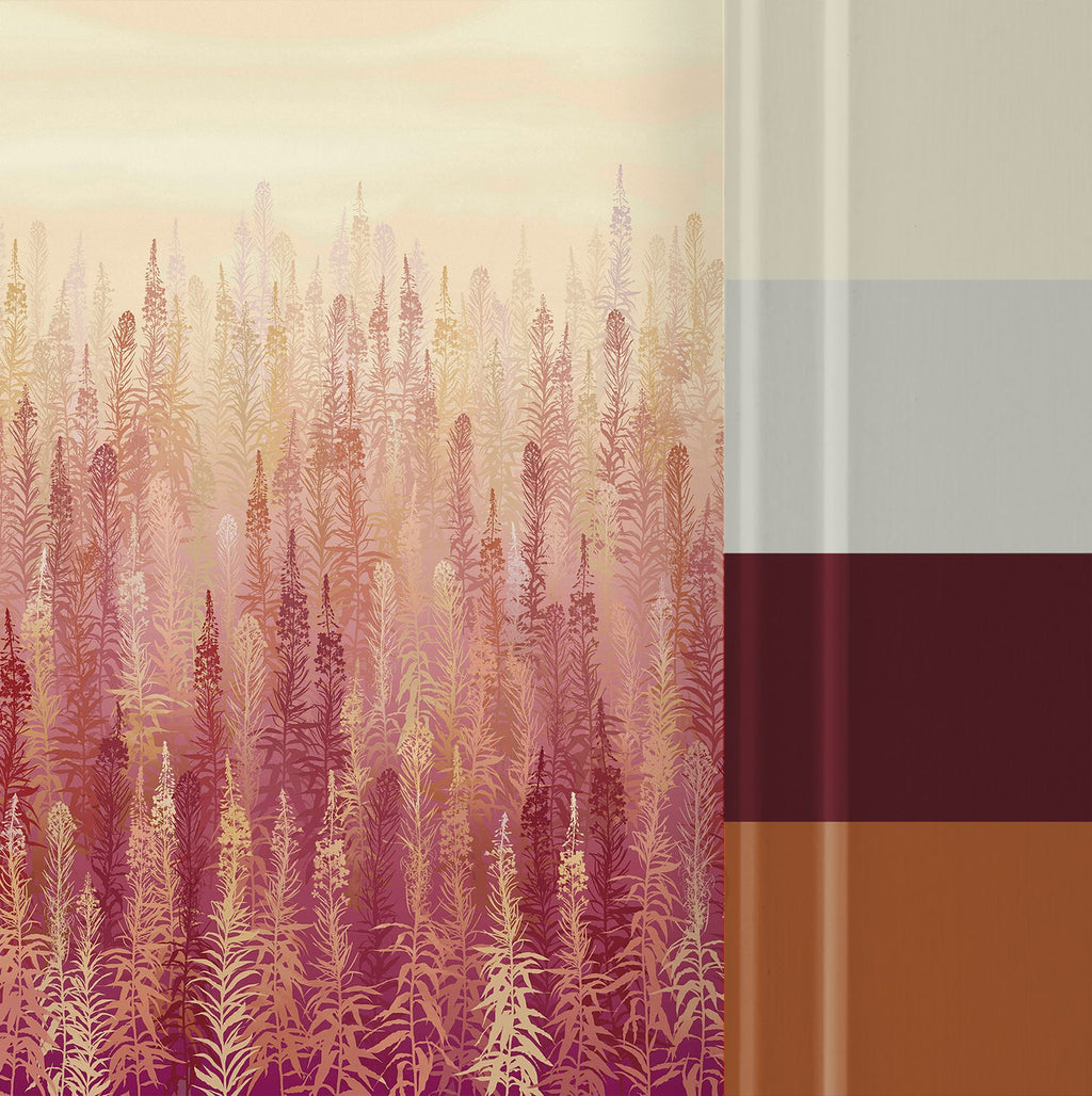 Willowherb Autumn Bespoke Mural by Clarissa Hulse
