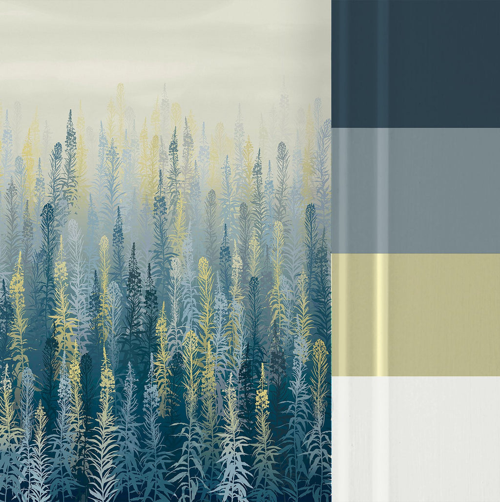 Willowherb Winter Bespoke Mural by Clarissa Hulse