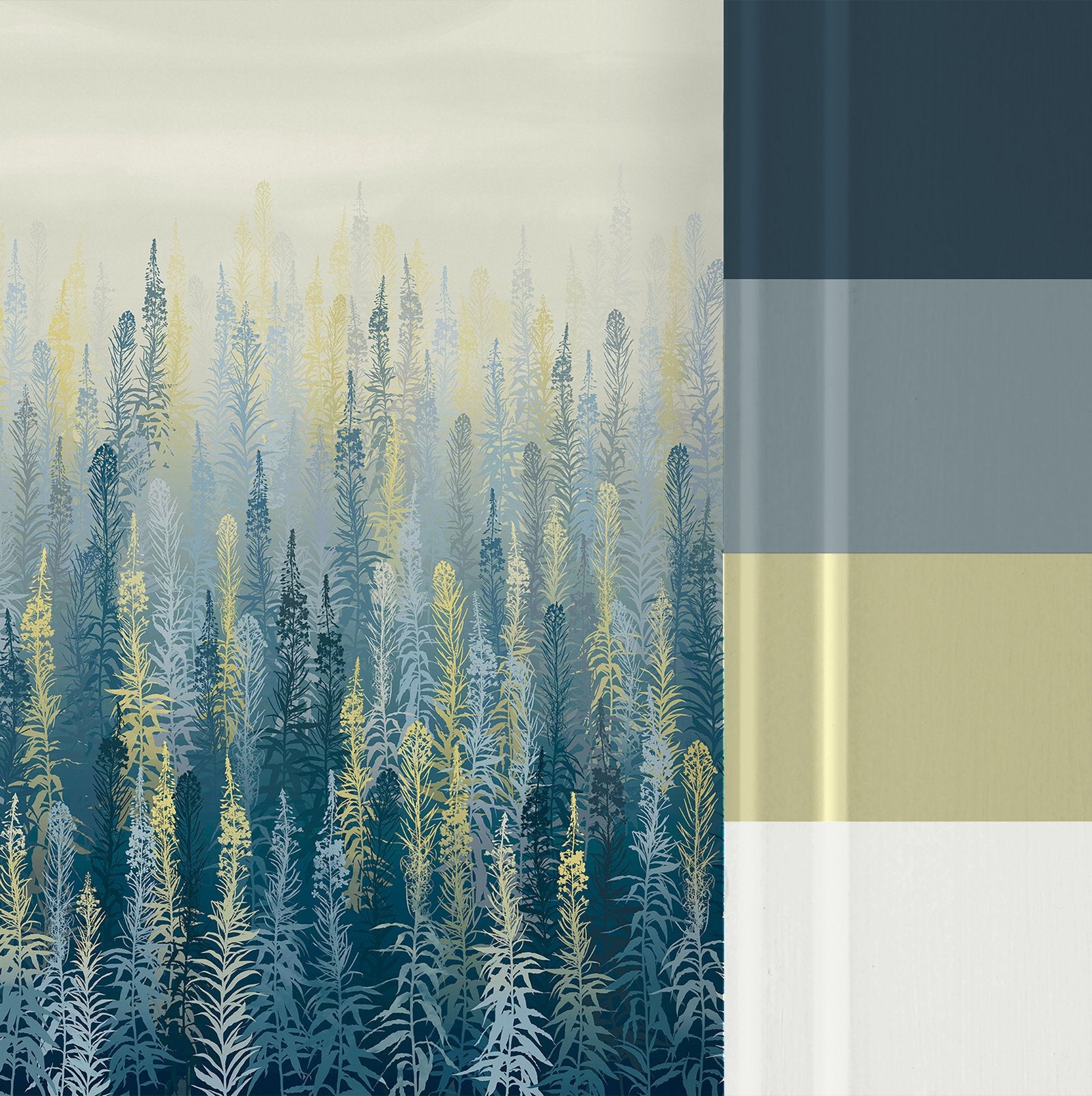 Willowherb Winter Bespoke Mural by Clarissa Hulse