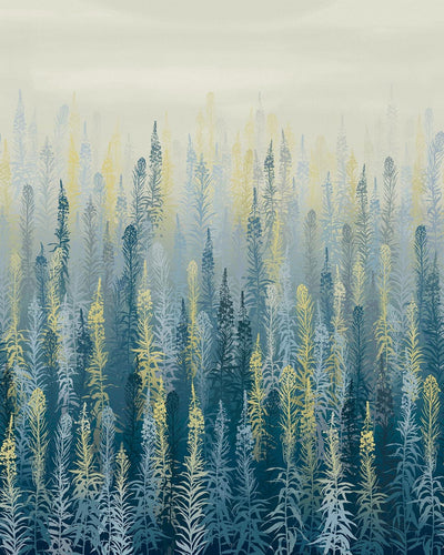 Willowherb Winter Bespoke Mural by Clarissa Hulse