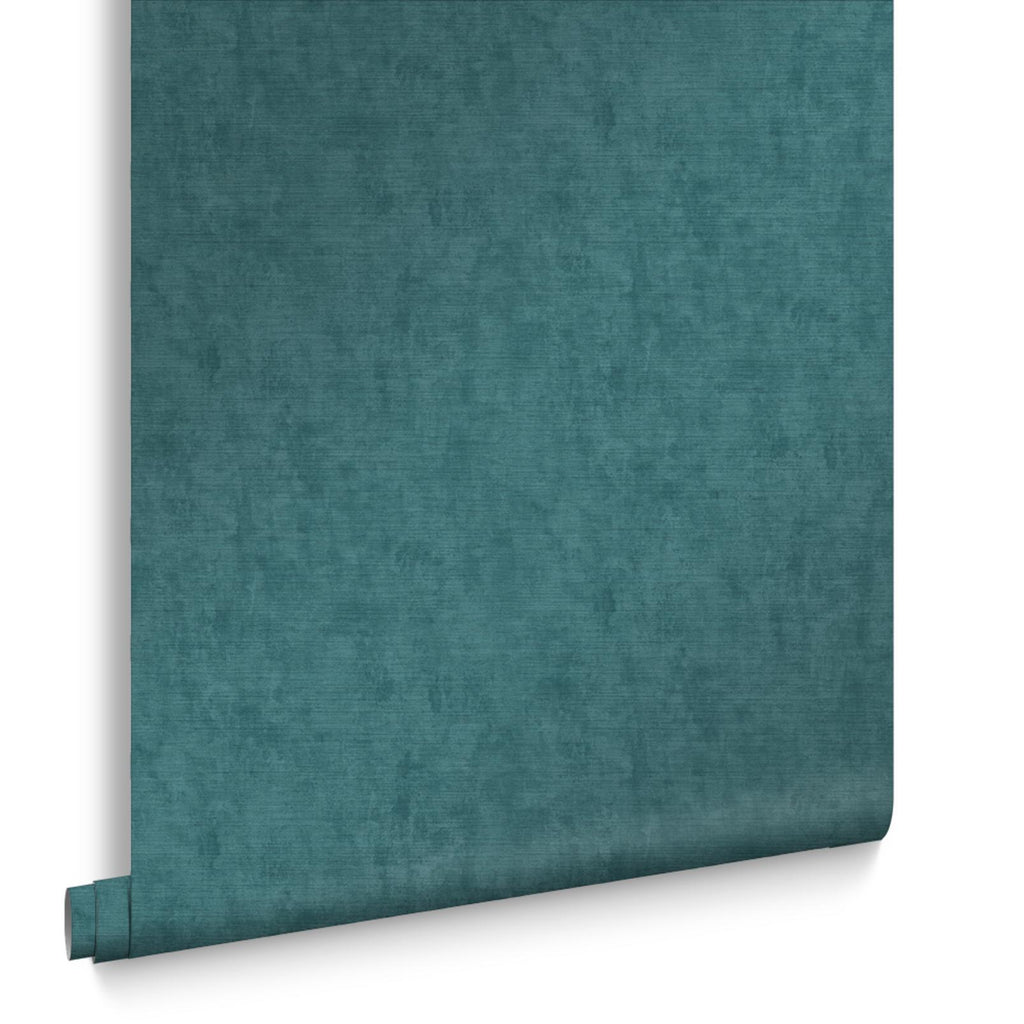 Organdy Silk Teal Wallpaper