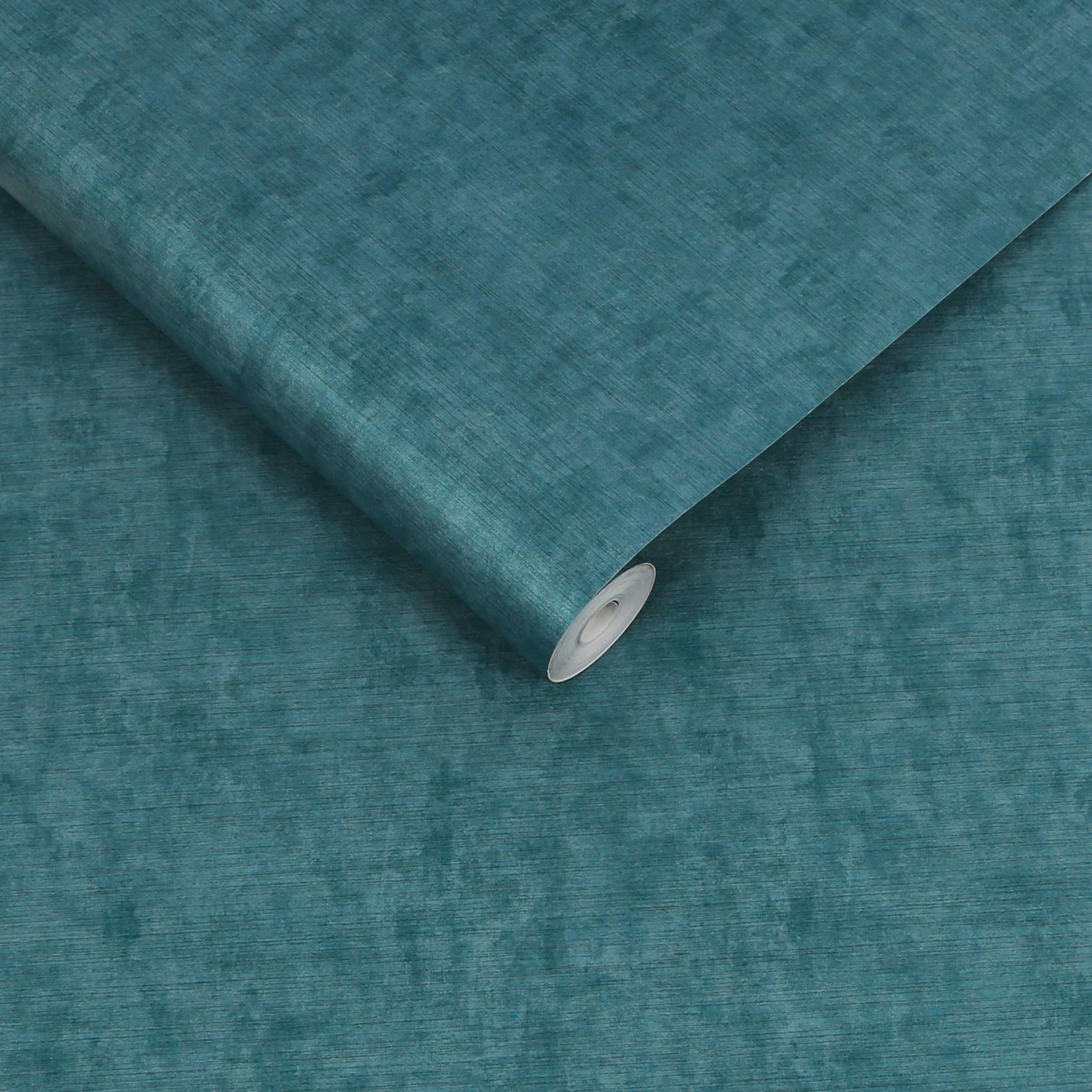 Organdy Silk Teal Wallpaper