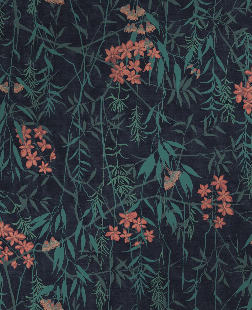 Obassia Silk Midnight Wallpaper