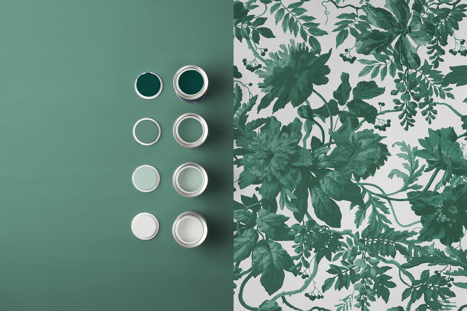 Enzia Green Wallpaper