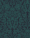 Hartley Damask Teal Wallpaper