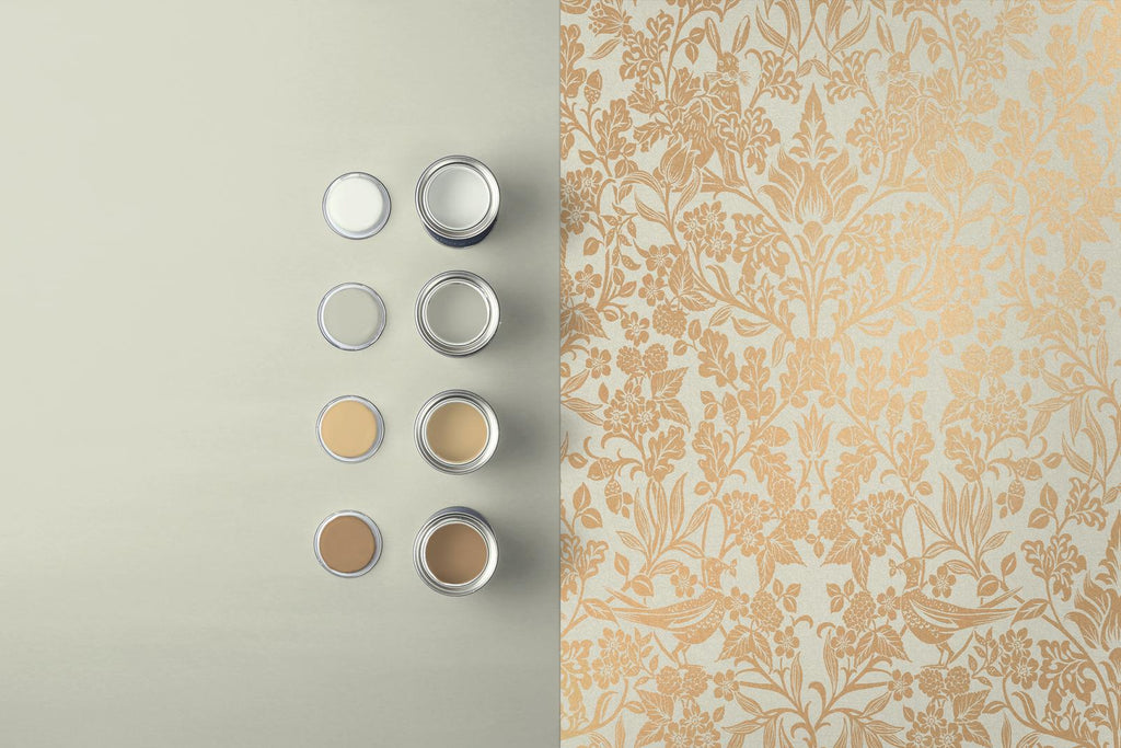 Hartley Damask Neutral Wallpaper