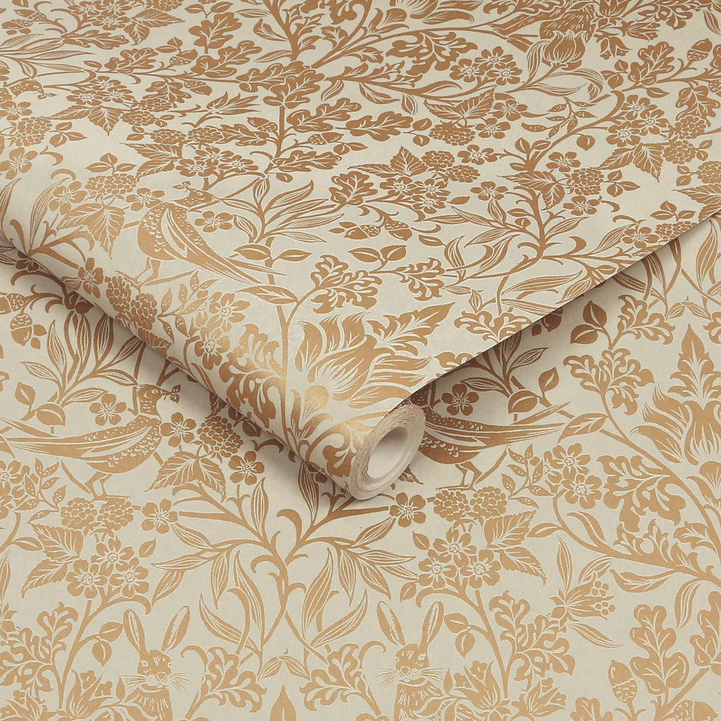 Hartley Damask Neutral Wallpaper