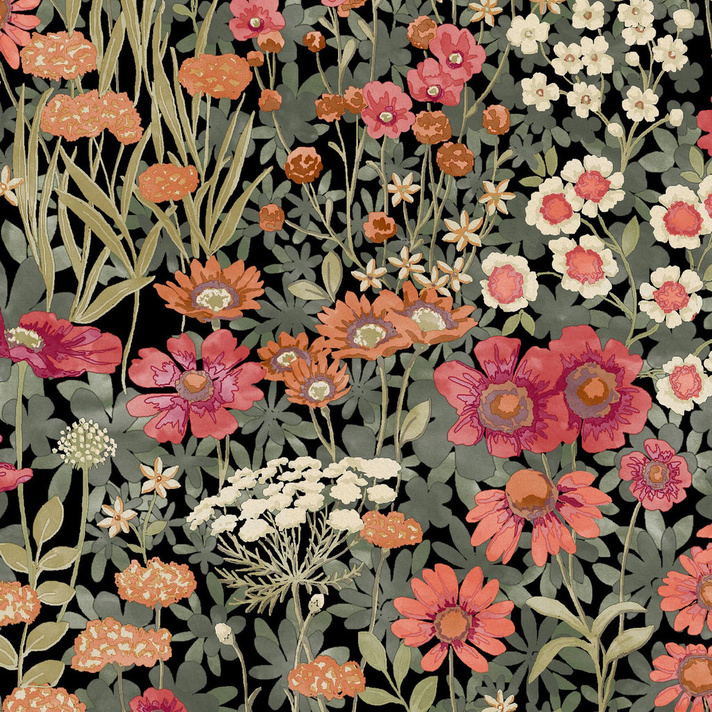 Wallflower Night Garden Wallpaper
