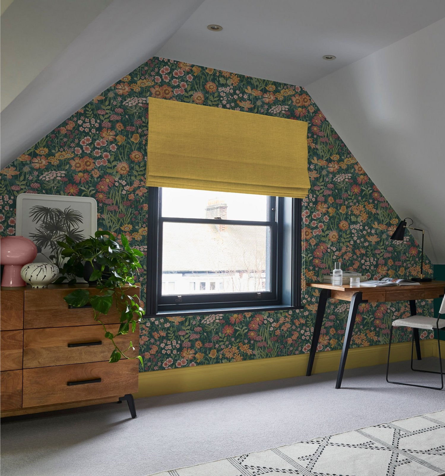 Wallflower Emerald Wallpaper