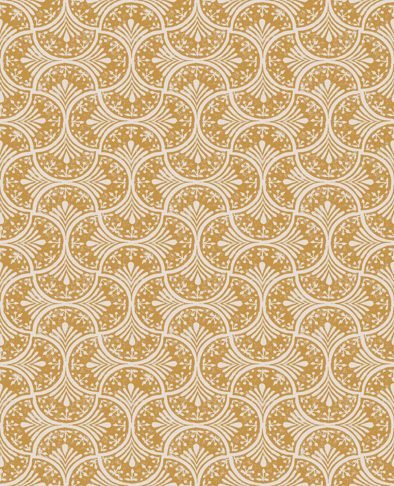 Hopwood Cottage Ochre Wallpaper