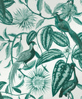 Amherst's Garden Teal Wallpaper