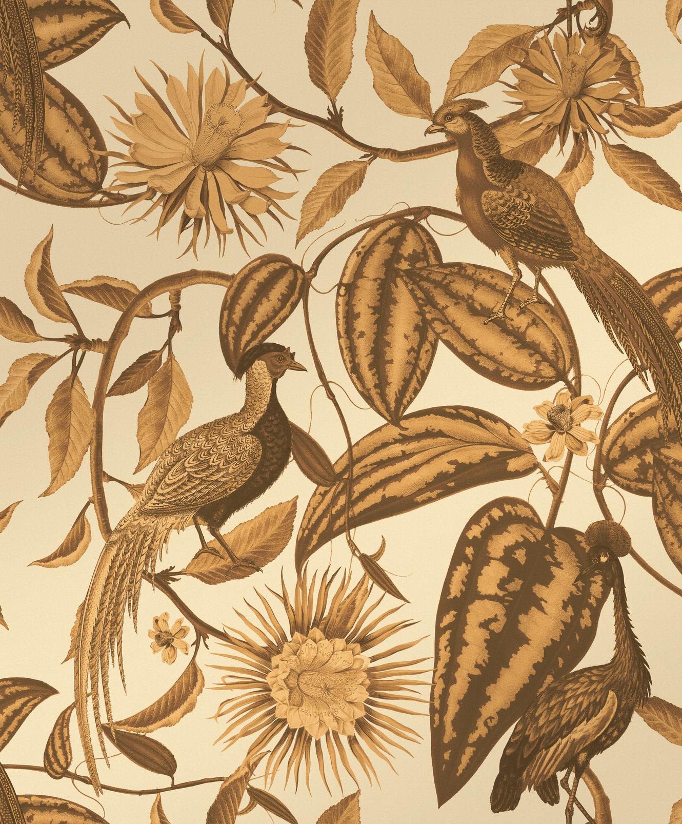 Amherst's Garden Bronze Wallpaper