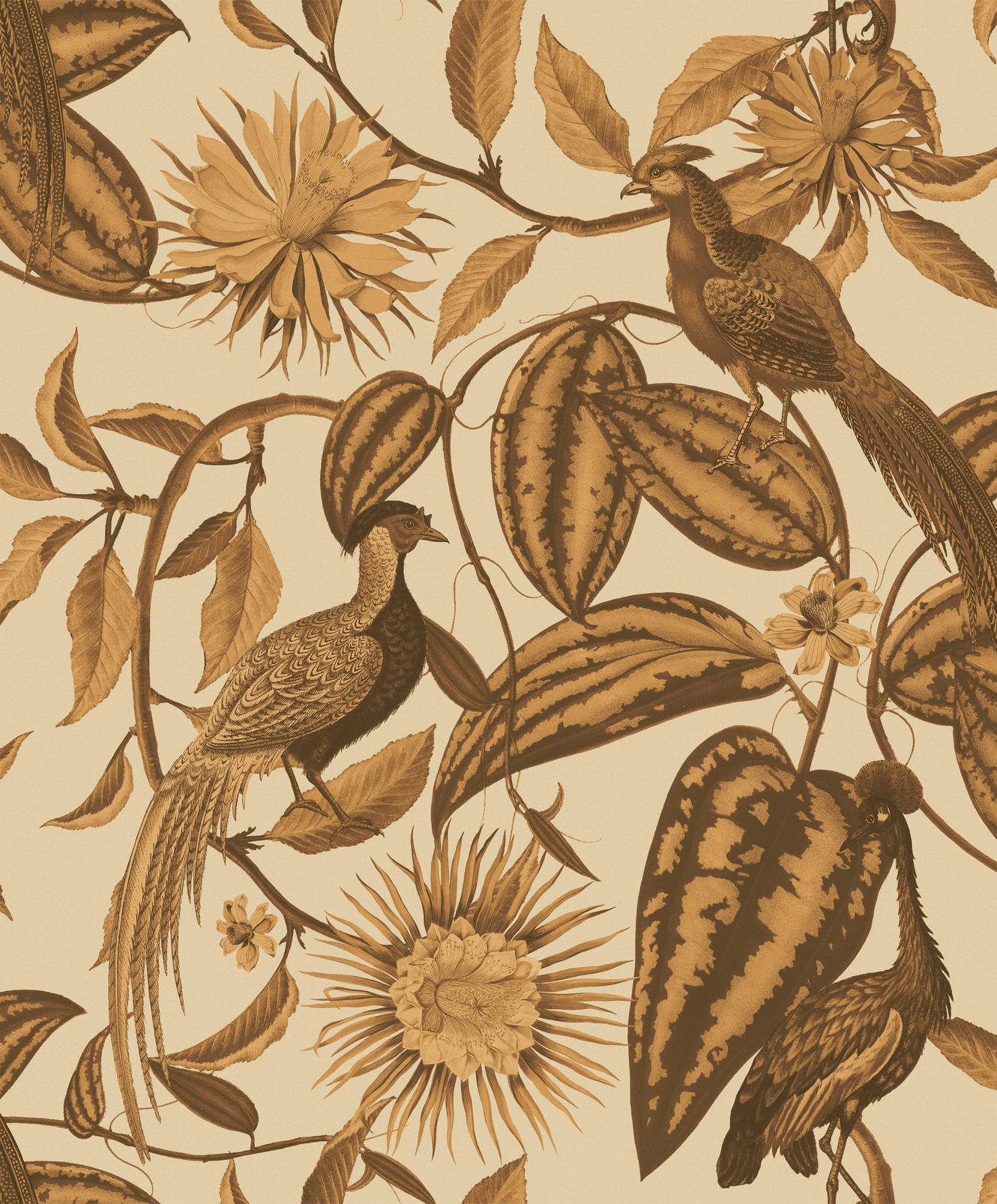 Amherst's Garden Bronze Wallpaper