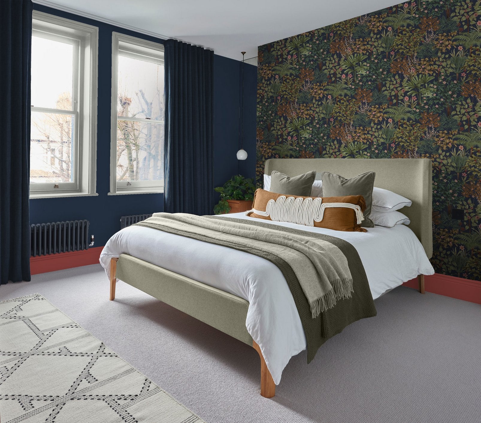 Jardin Botanico Navy Wallpaper