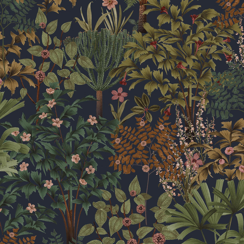 Jardin Botanico Navy Wallpaper