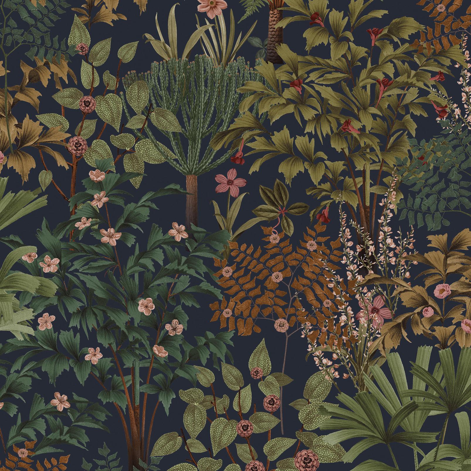 Jardin Botanico Navy Wallpaper