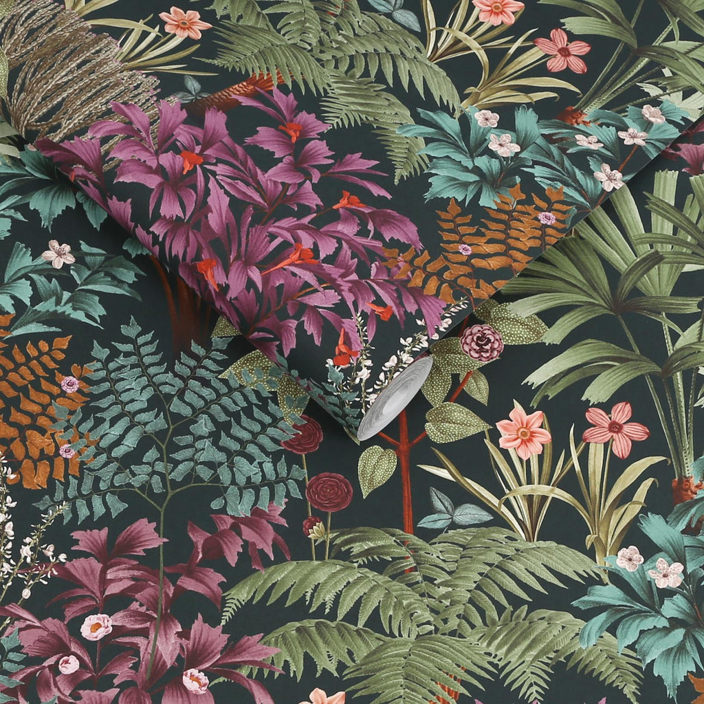 Jardin Botanico Black Wallpaper