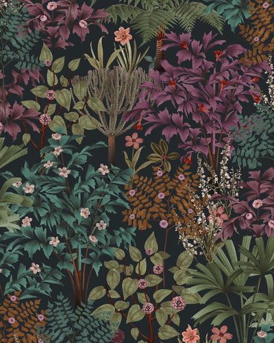 Jardin Botanico Black Wallpaper