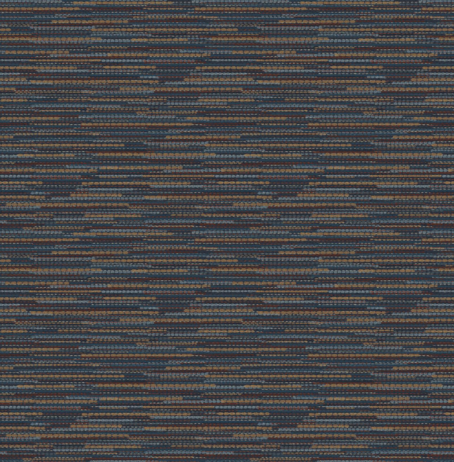 Empress Grasscloth Navy Wallpaper