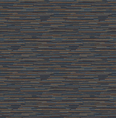 Empress Grasscloth Navy Wallpaper