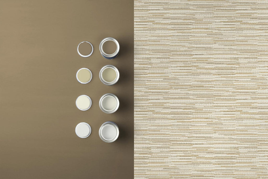 Empress Grasscloth Neutral Wallpaper