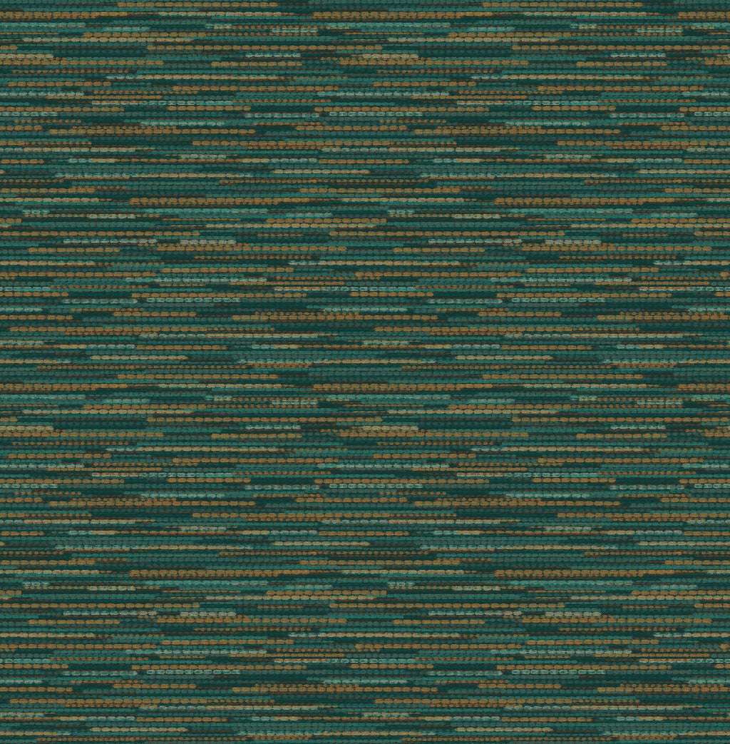 Empress Grasscloth Teal Wallpaper