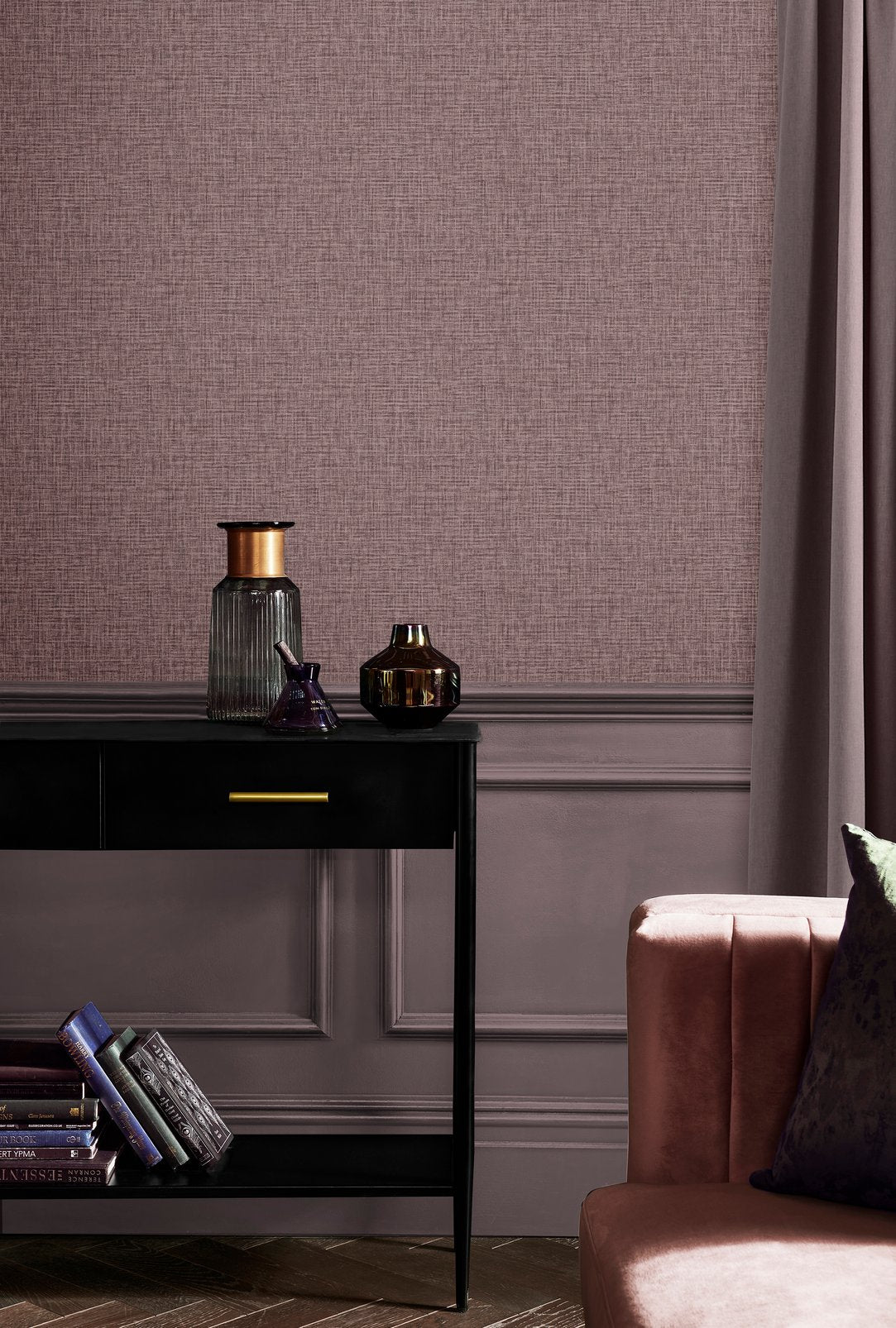 Sanctuary Mulberry Wallpaper