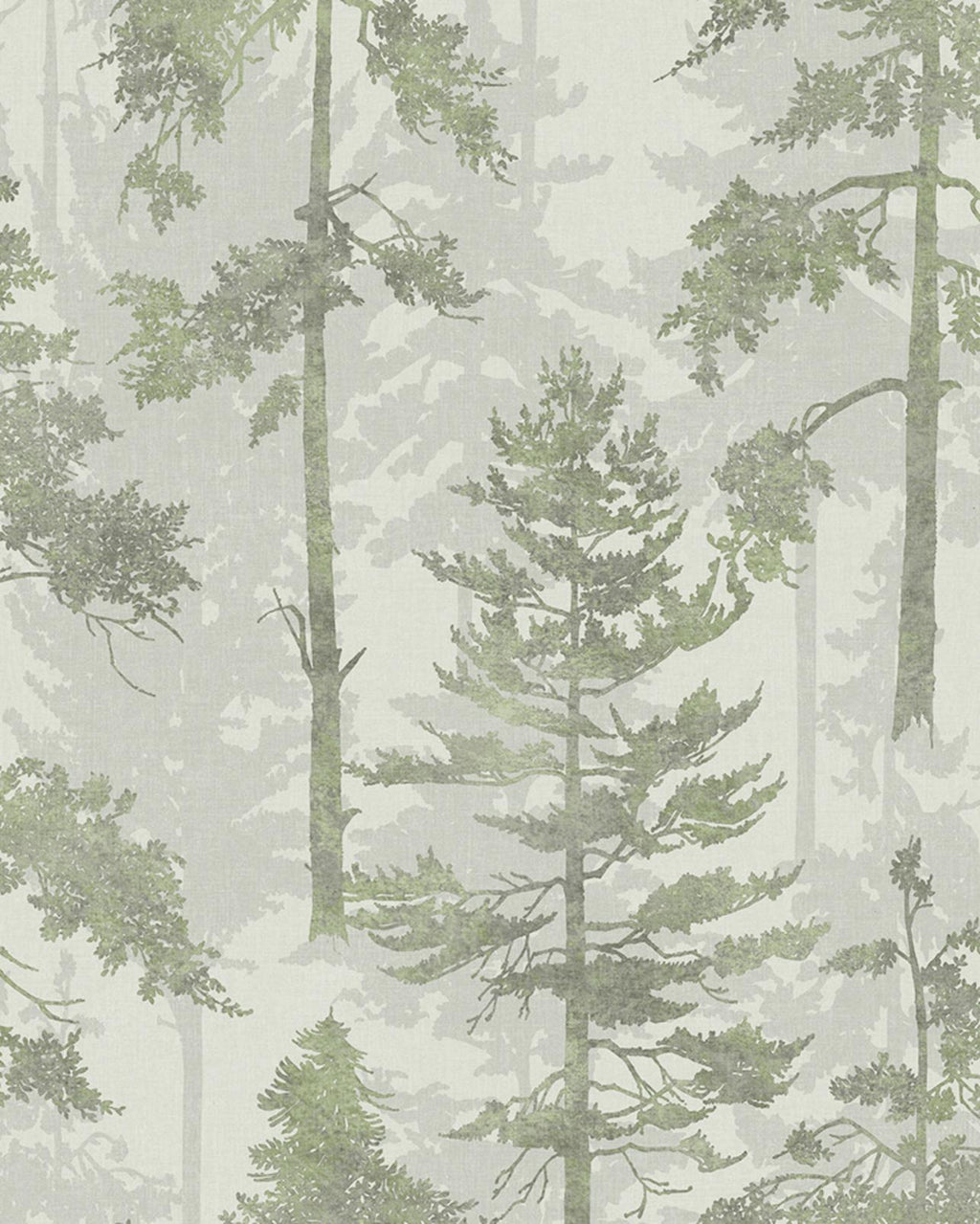 Norse Forest Green Wallpaper