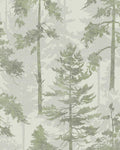 Norse Forest Green Wallpaper