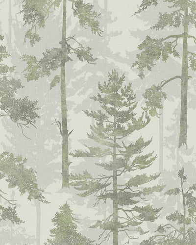 Norse Forest Green Wallpaper