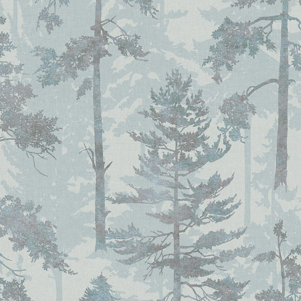 Norse Forest Blue Wallpaper