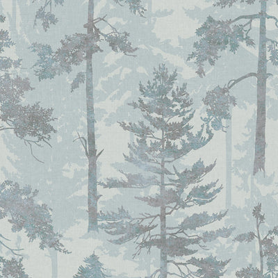 Norse Forest Blue Wallpaper